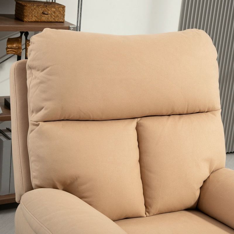 Manual Reclining Armchair, 140¡ã with Footrest - Light Brown