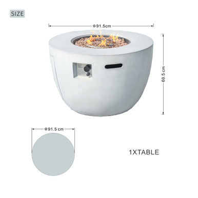 Outdoor Round Fire Pit Table —PAG-2160