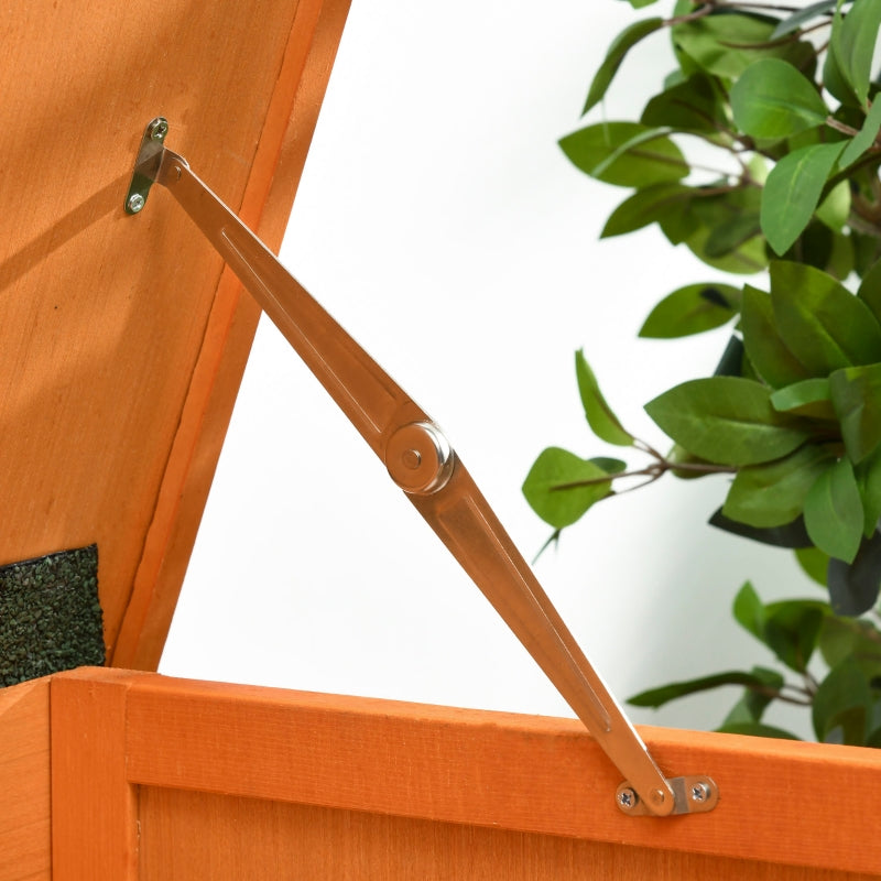 Rabbit Hutch Outdoor Guinea Pig Bunny Cage Shelter, 90 x 45 x 65cm