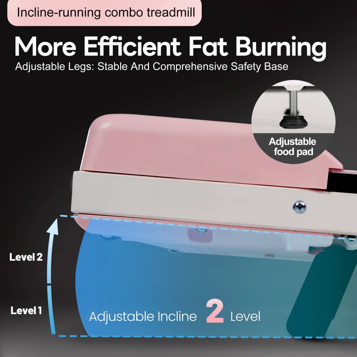 Folding Treadmill with Handrail ¨C Adjustable Incline, 1¨C10 km/h Running Machine with LED Display & Phone Holder