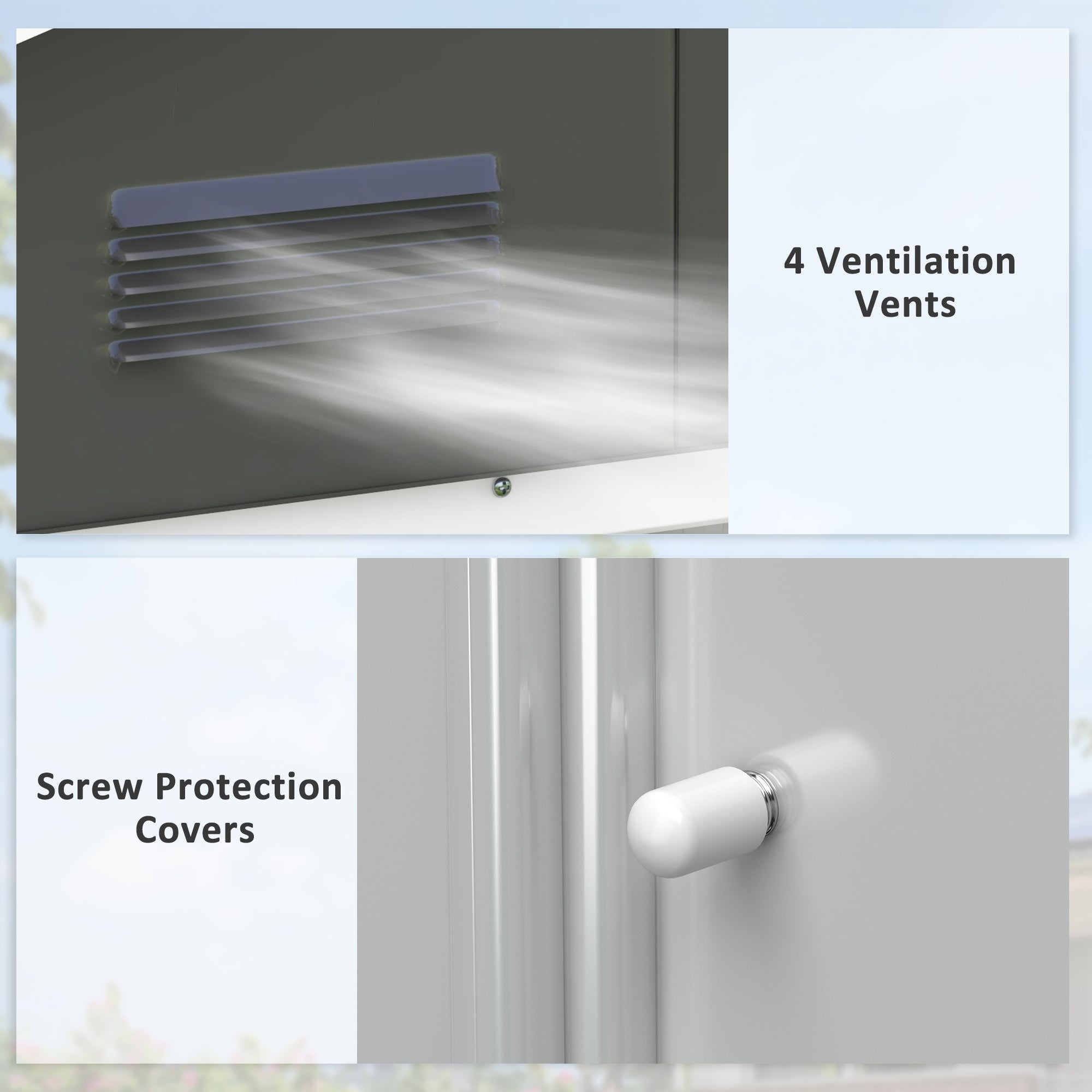 Metal Garden Storage Shed 6.5x3.5ft for Outdoor Tool Storage, Dark Grey