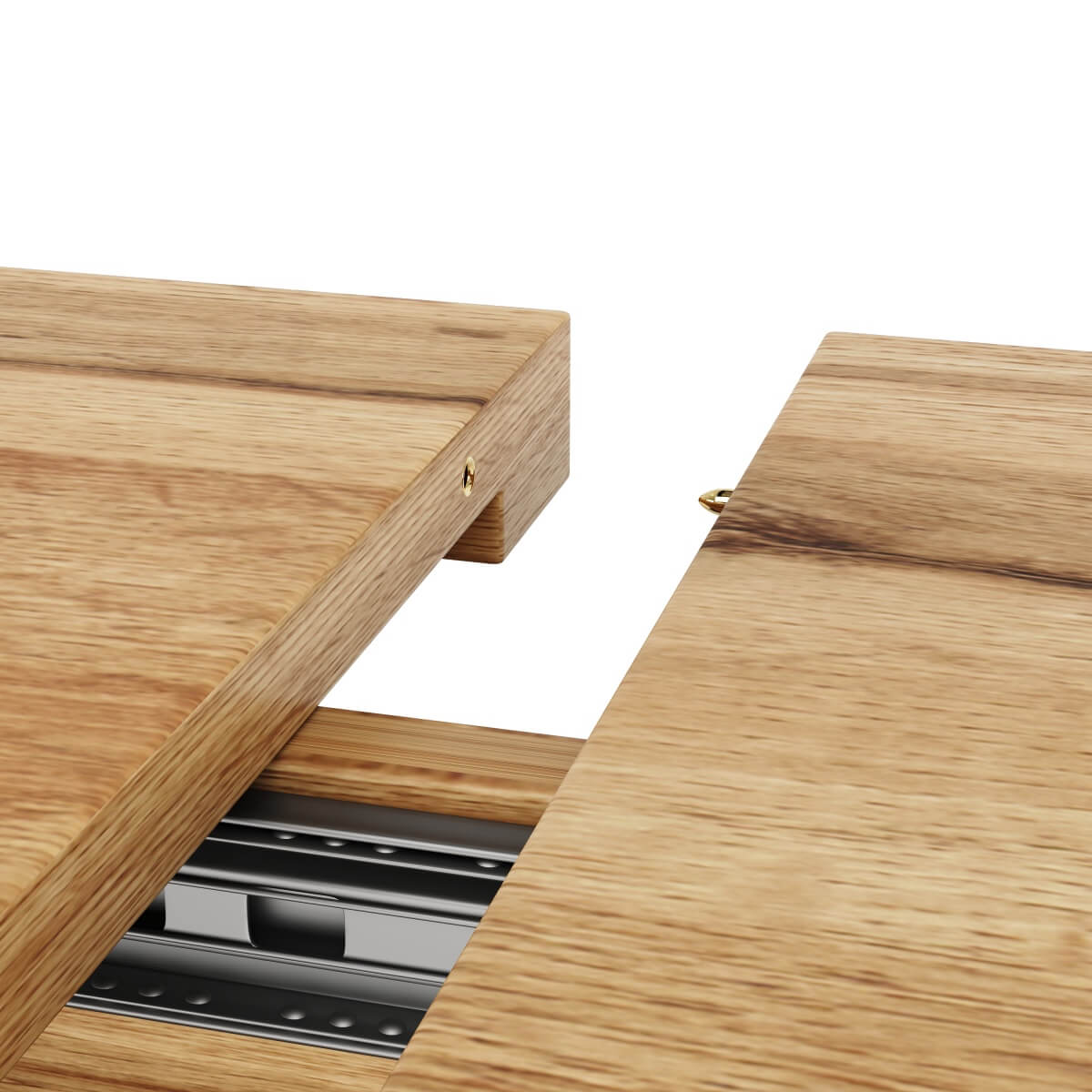 Extendable Dining Table – 120–160cm Wood Grain Table for Kitchen & Living Room