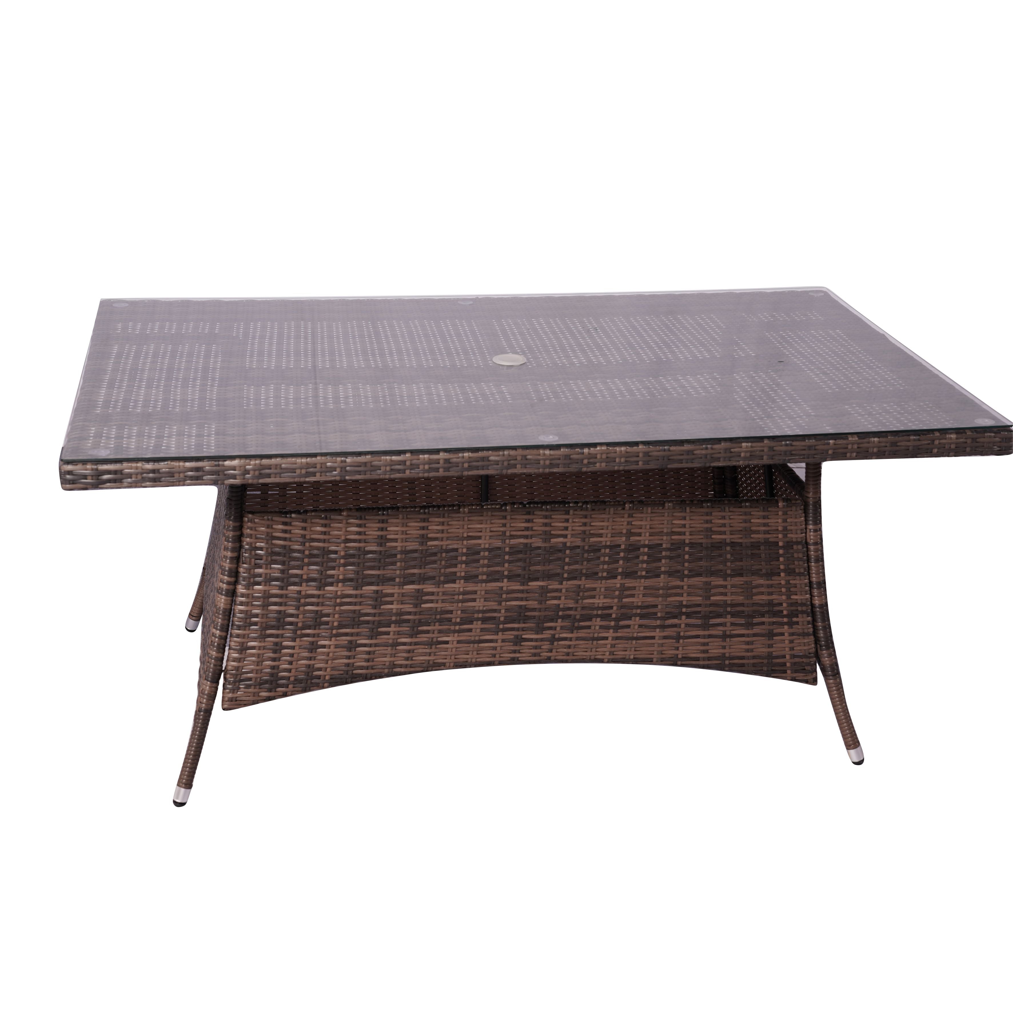 Ravenna 6-Seat Outdoor Dining Set - Rectangular Dining Table (PAD-1712+010)