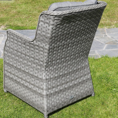 Outdoor Rattan Armchair with Cushions—PAC-018-GR