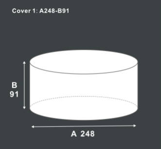 Garden Furniture Cover 248×91cm – Black Waterproof Outdoor Furniture Protector