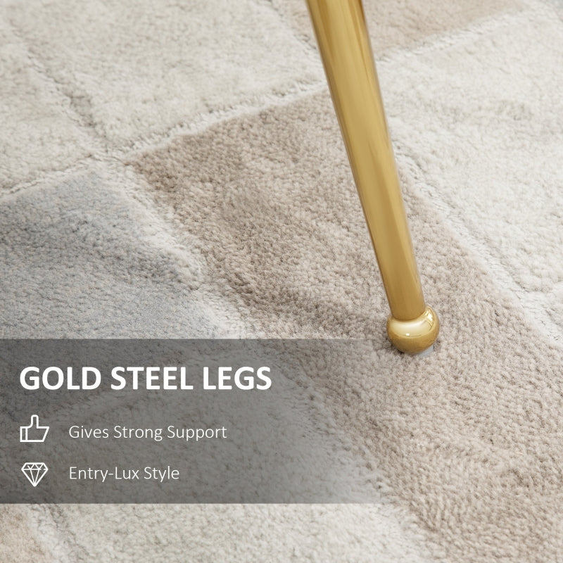 Velvet-Feel Shell Accent Chair with High Back Support - Pink