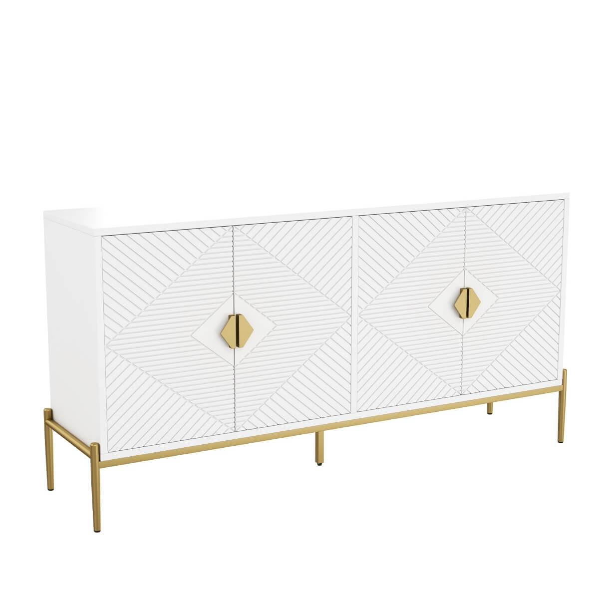 Modern Sideboard Cabinet – Large Storage Unit for Living Room, Dining Room or Hallway
