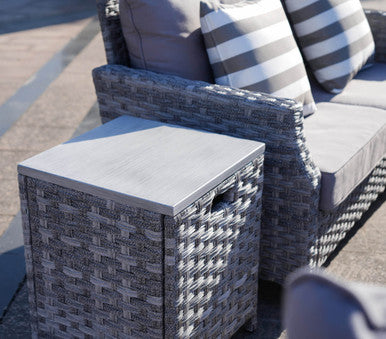 4-Seater Gray Patio Fire Pit Set - PAF-1801-GR