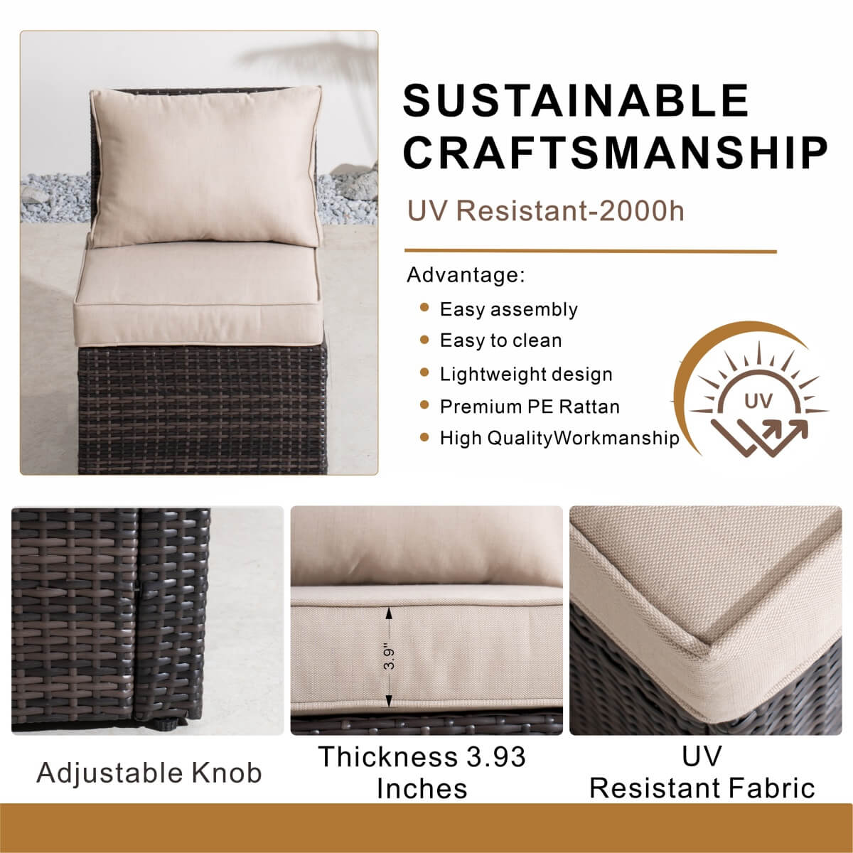 9 Seater Outdoor Rattan Fire Pit Sofa Set – Garden Lounge with Rectangular Fire Pit Table and Side Table with Built-In Storage