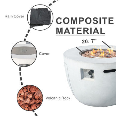 Outdoor Round Fire Pit Table —PAG-2160