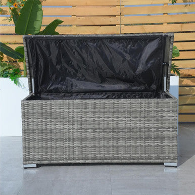 Small Outdoor Iron Frame Waterproof Rattan Storage Box¡ªPA-3256S