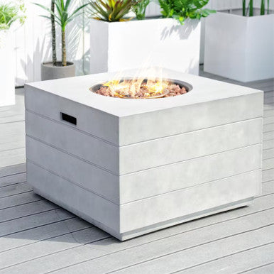 Stylish Square Outdoor Fire Pit Table—PAG-2140
