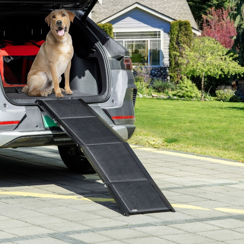 Folding Dog Ramp for Car, Portable Pet Ramp, Non-Slip, Aluminium Alloy