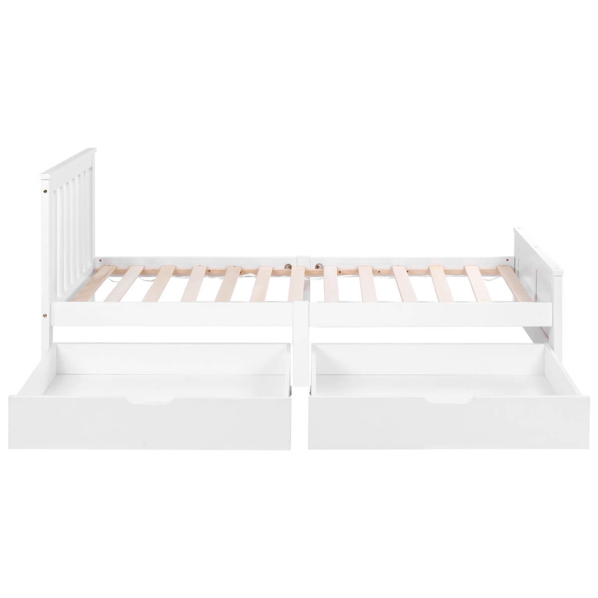 3FT Single Wooden Storage Bed – Solid Pine Bed Frame with Drawers