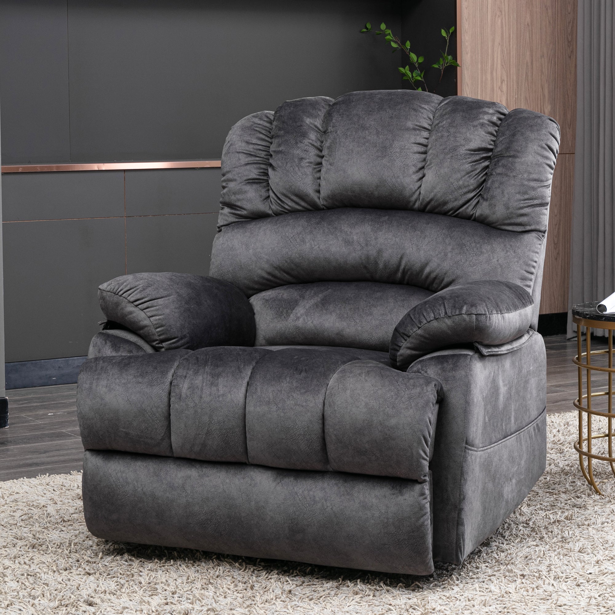 Electric Power Lift Recliner Chair Sofa with Massage and Heat, 2 Side Pockets, USB Ports