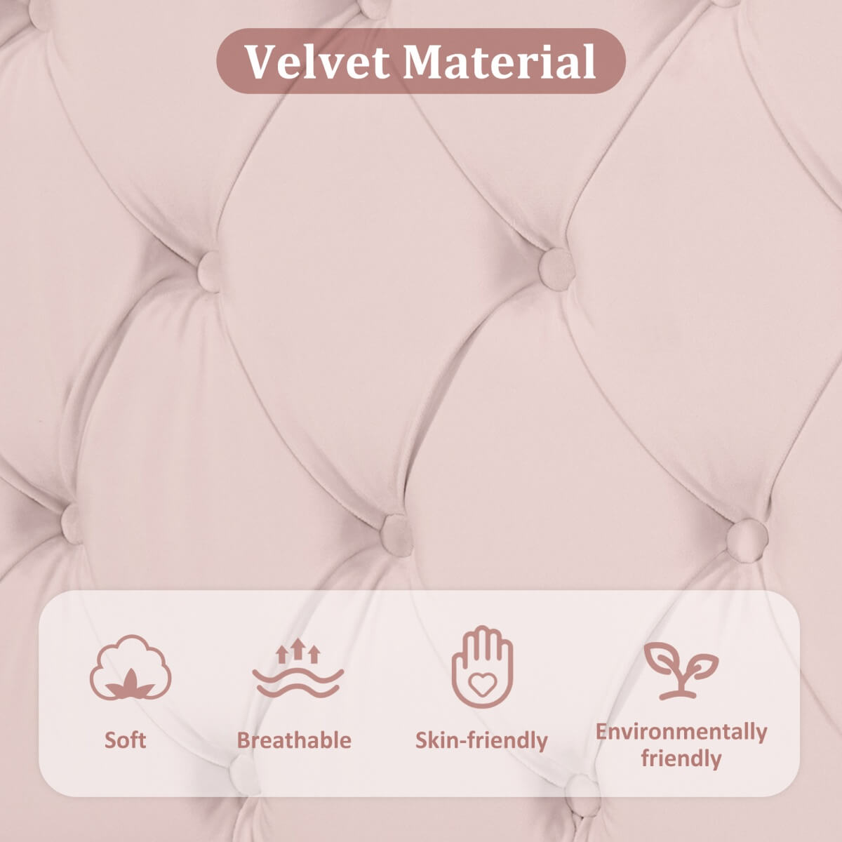 3FT Single Upholstered Velvet Bed – Slatted Frame with Adjustable Headboard