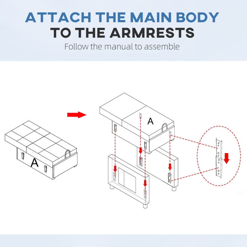 Linen-Look Single Chair Bed - Black