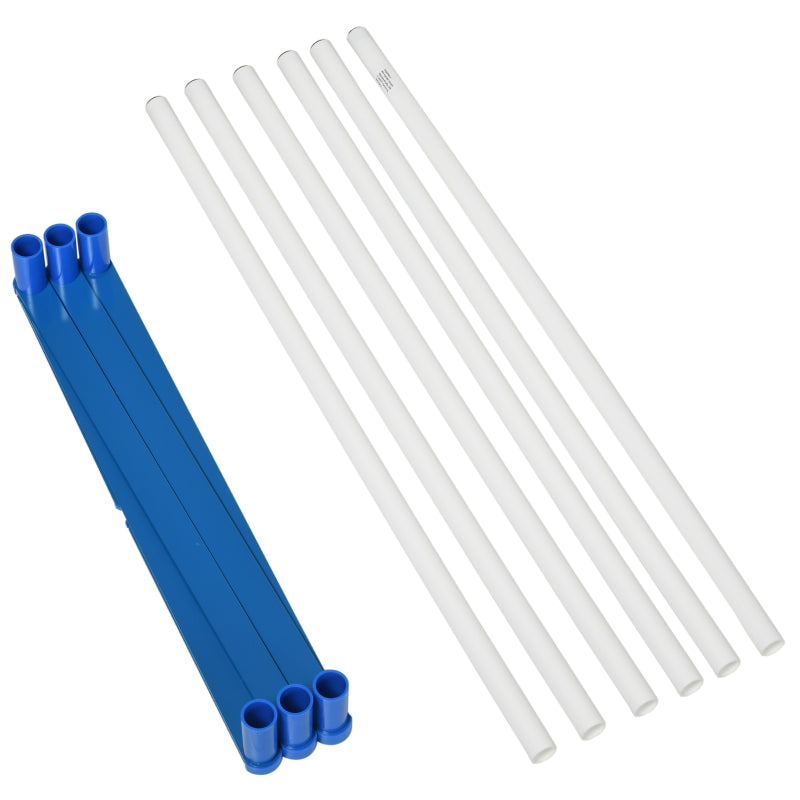 Dog Agility Training Set with Adjustable Obstacle Course, 6 Weave Poles, Storage Bag