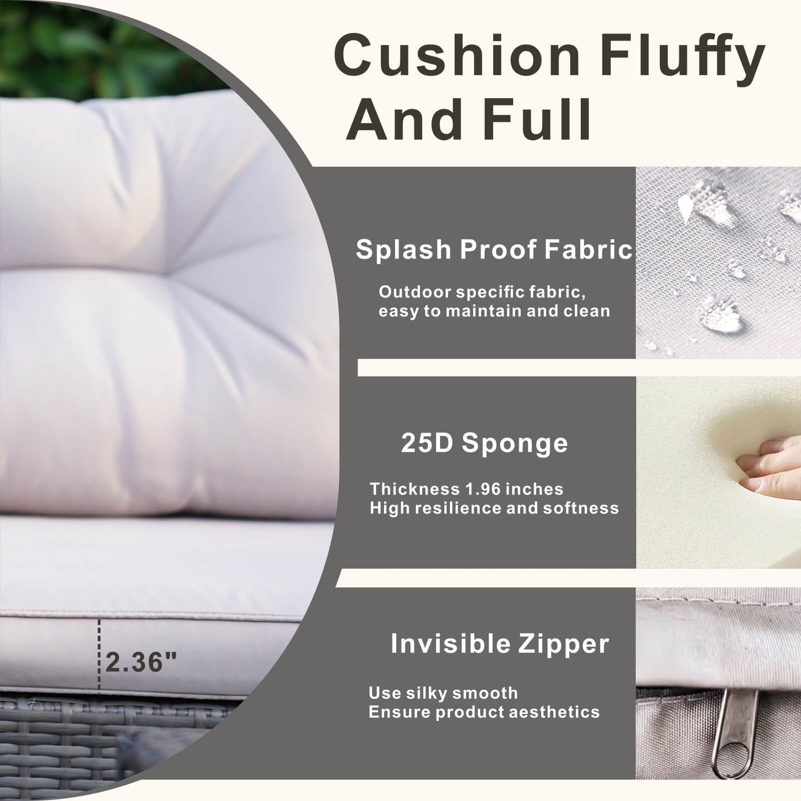 7-Seater Outdoor Sofa Set with Storage Box - PAS-1503-GR