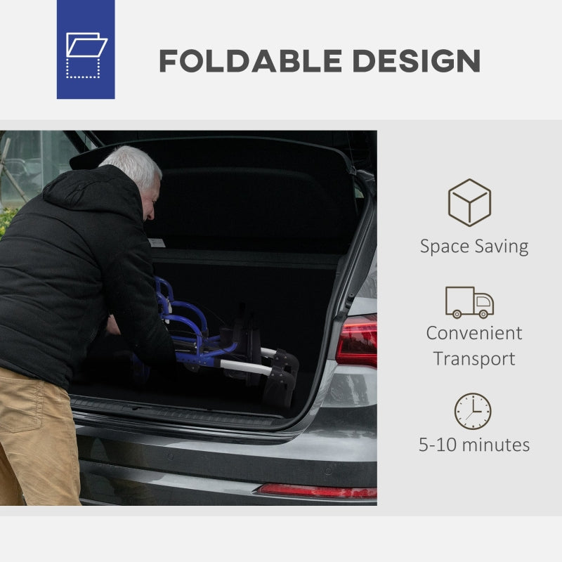 2 in 1 Wheelchair Transport Chair & Folding Rollator Walker with Seat, Backrest, Footrest, Lightweight, Adjustable Height, Pearl Blue