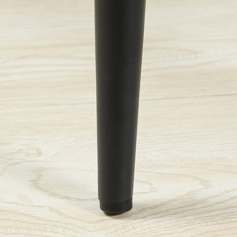 Bar Stools Set of 2, Counter Height with Steel Legs, Velvet-Touch Fabric Grey