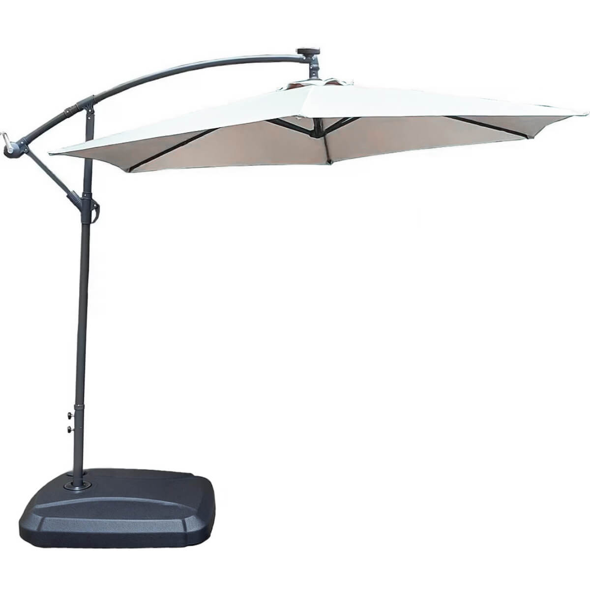 Banana-Style Outdoor Parasol – 8-Rib Patio Umbrella with PA-Coated Canopy