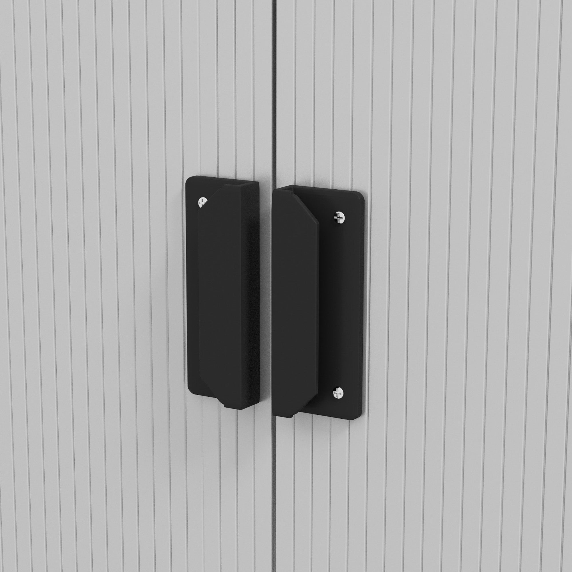 Metal Bike Shed, Mobility Scooter Shed House with Foundation Kit, Ventilation, Doors, Silver