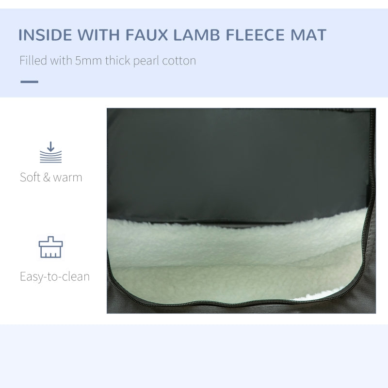 Pet Carrier Bag, Cushion for Medium Large Dogs - Grey