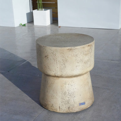 Outdoor Imitation Wood Waterproof Cylindrical Edge Coffee Table—PAT-2464ST