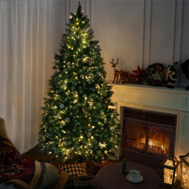 5/7/9-Layer Green Christmas Tree with Optional Warm White Lights —PAT-001