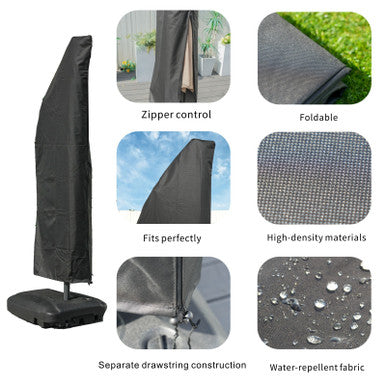 Patio Umbrella Parasol Cover Waterproof Outdoor Offset Banana Style Umbrella Cover -UC-007
