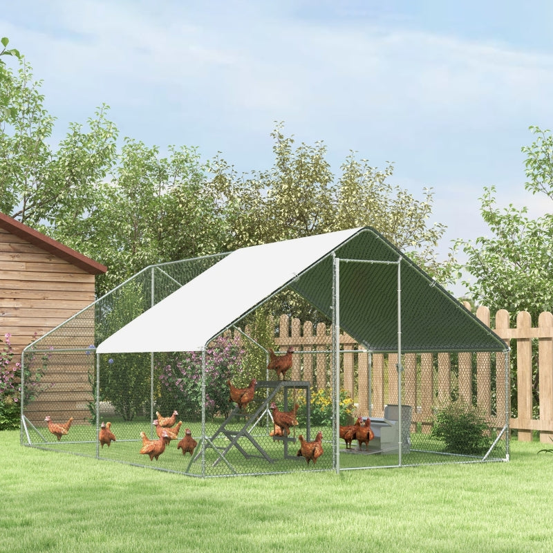 Automatic Chicken Poultry Feeder 11.5KG Rat Proof Treadle Self Opening, Galvanized Steel and Aluminium