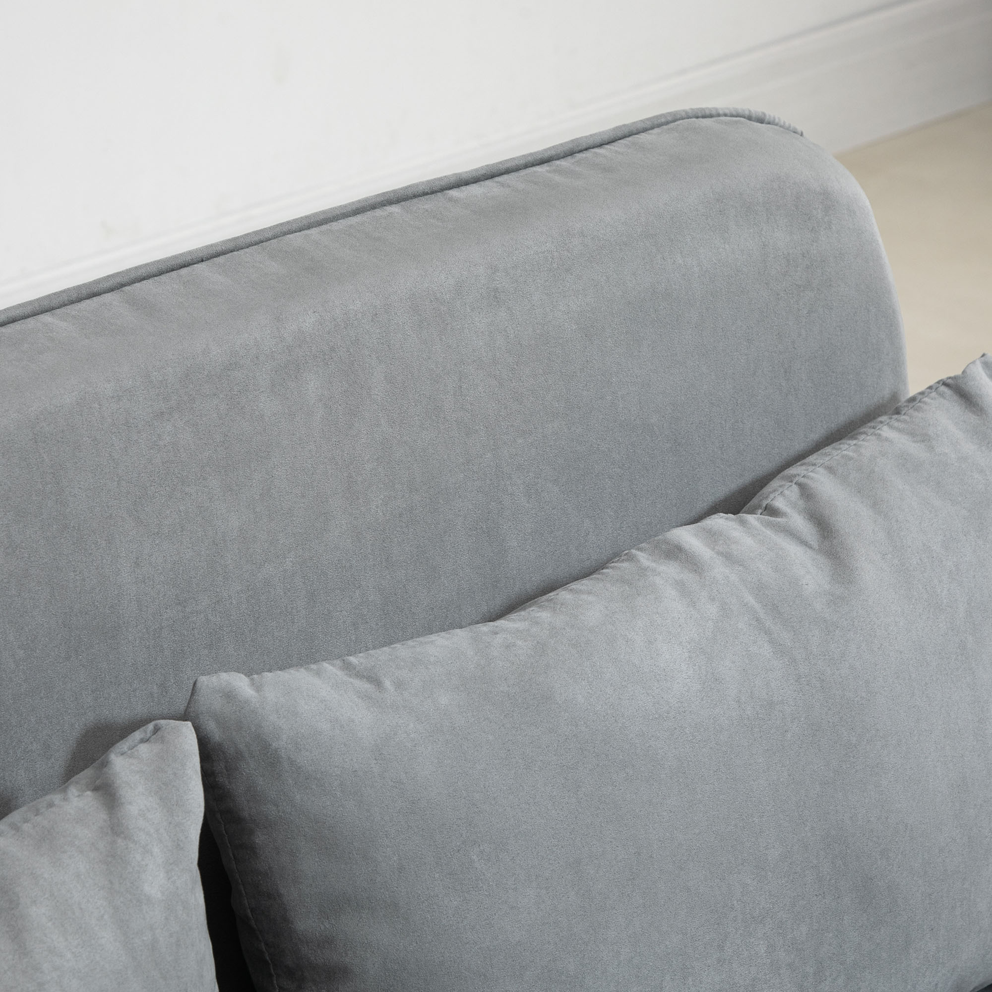 Two-Seater Sofa Bed Click-Clack Light Grey