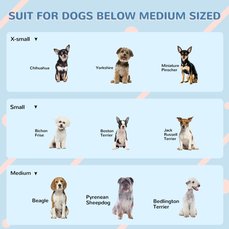 Dog House, Plastic Weather-Resistant for Indoors and Outdoors, White and Blue