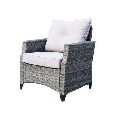 4-Seater Gray Patio Fire Pit Set - PAF-1801-GR