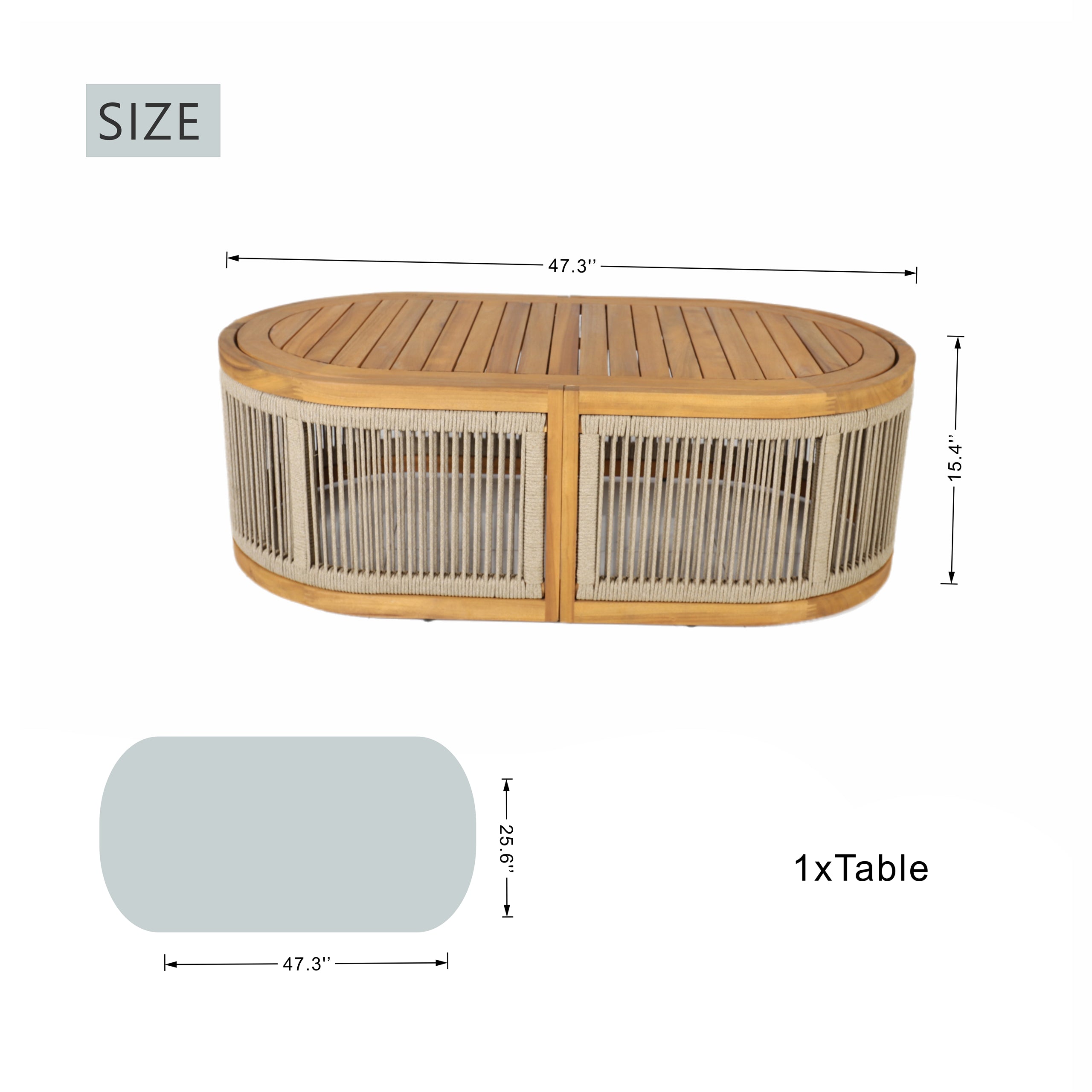 L-Shape 5 seat Solid Acacia Modular Sofa Set with Cushions ¨C Lounge Configuration (PAS-2516-LS+CS+MS+RS)