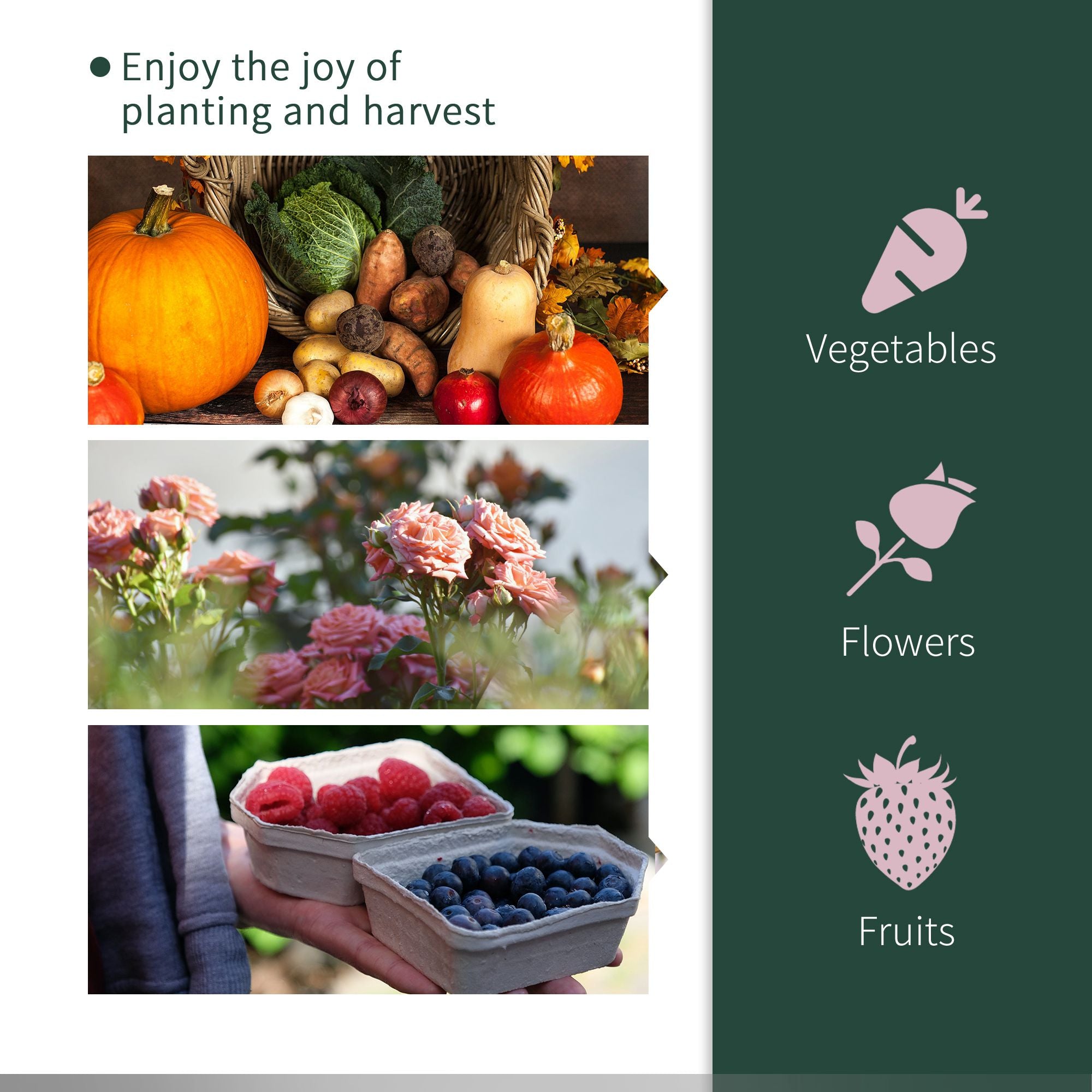 Tunnel Greenhouse, Green Grow House for Garden Outdoor, Steel Frame, PE Cover, Green