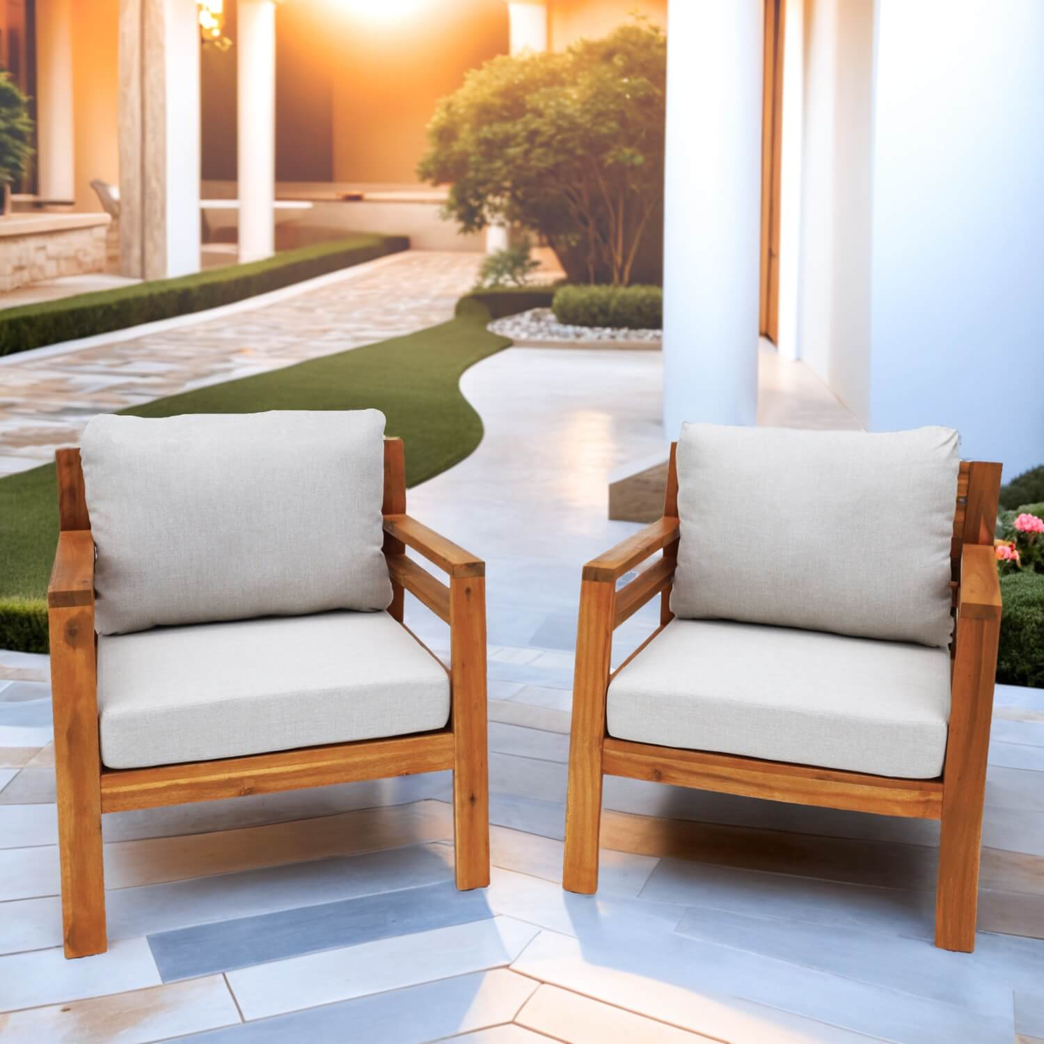 2-Seater Outdoor Set – Compact Garden Sofa Set for Patio or Balcony