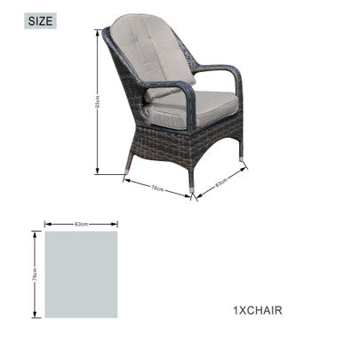 Parma Outdoor Rattan Chairs Set of 2 - PAC-009-KD