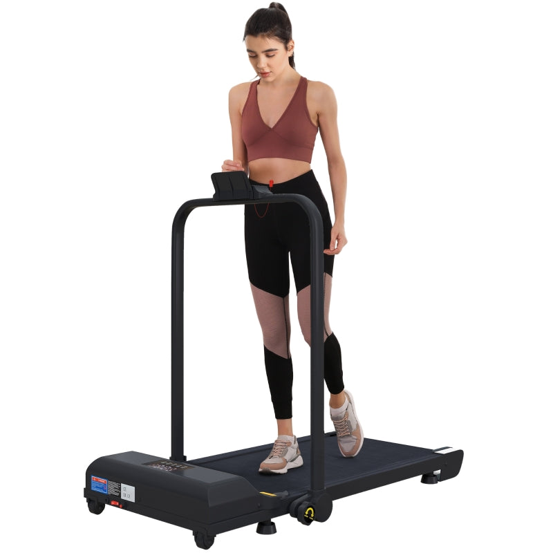 2.5HP Walking Pad Treadmill, Folding Under Desk Walking Machine, 1-10km/h with Remote Control