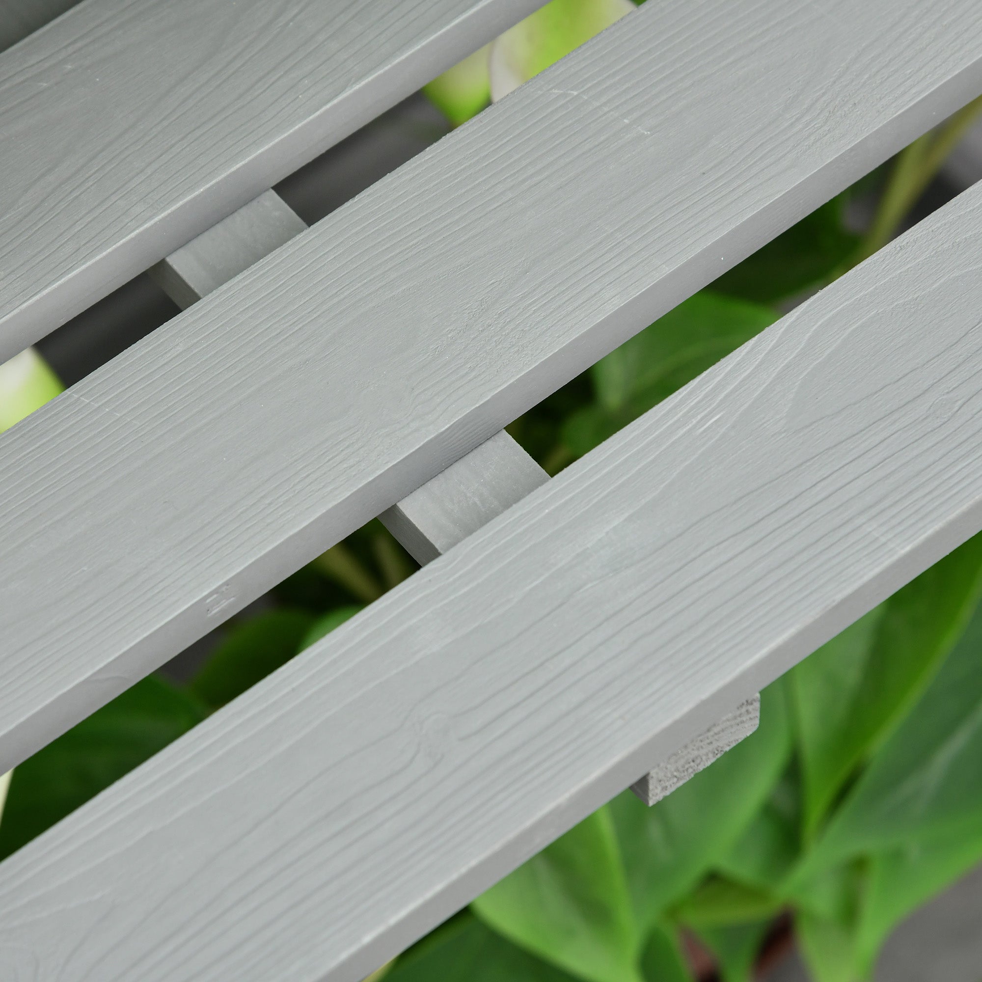 Wooden Cold Frame Greenhouse with Adjustable Shelf and Double Doors, Light Grey