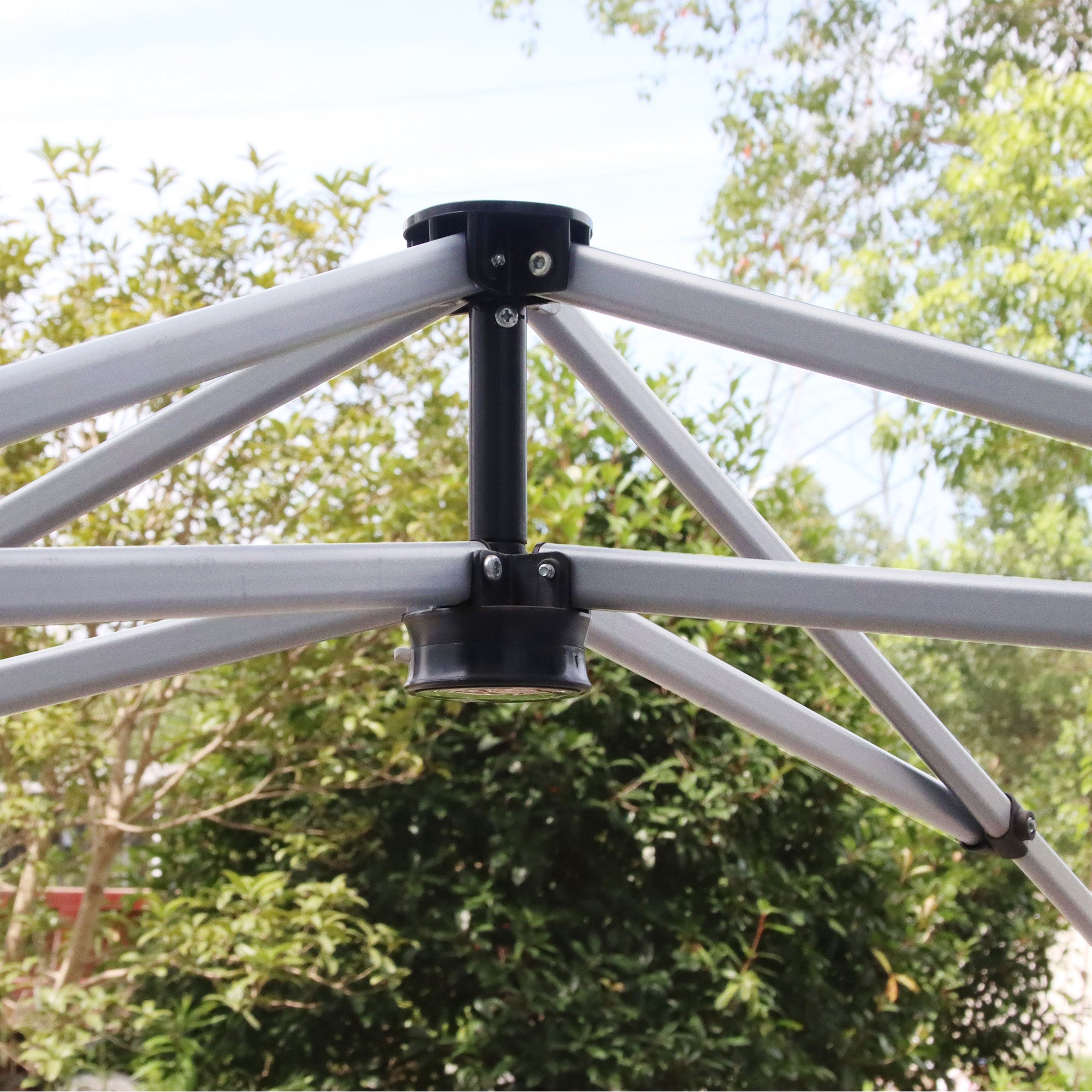 Pop Up Gazebo, 3 x 3(M) UPF 50+ Foldable Canopy Tent with Wheeled Carrybag, Dark Grey