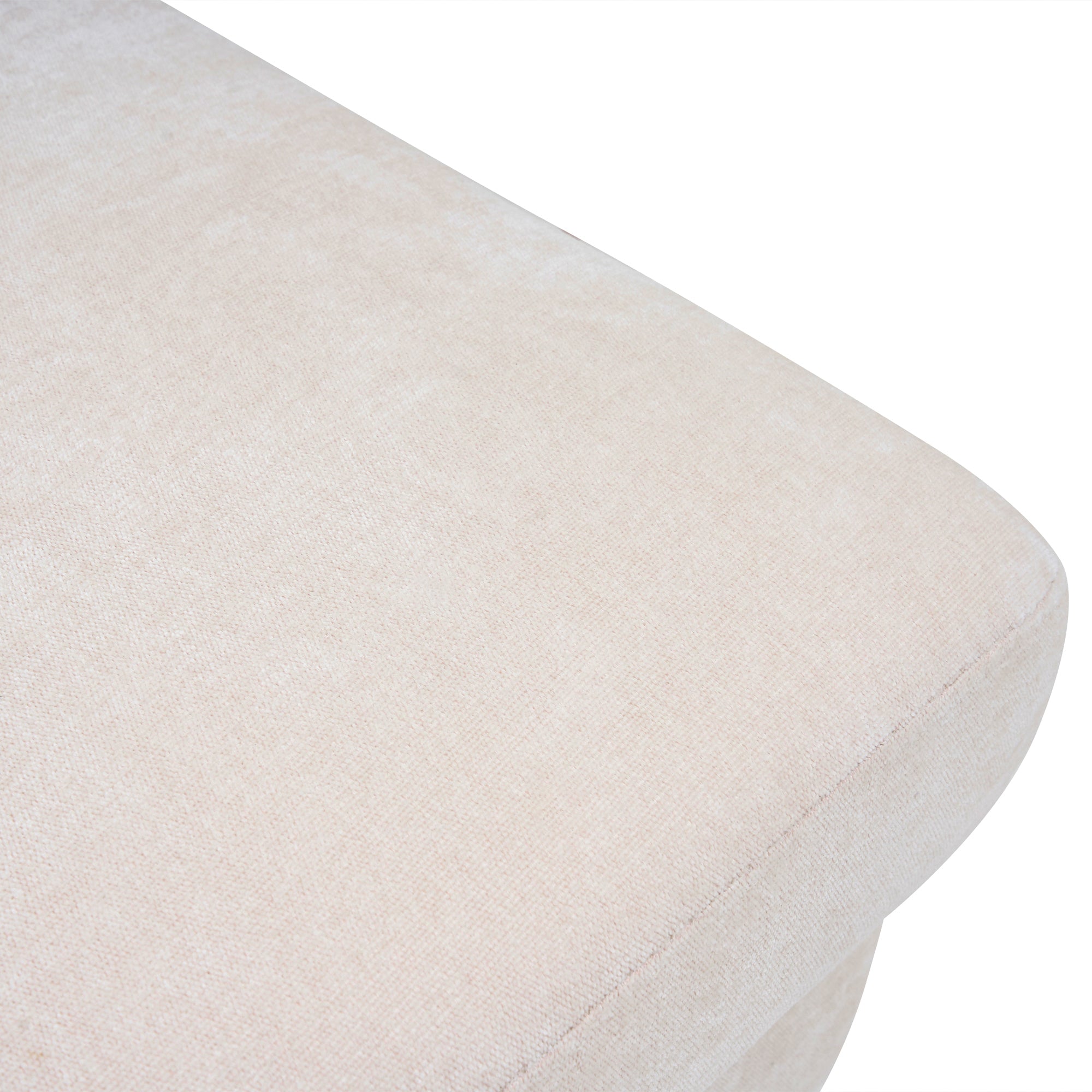 L-Shaped Couch Sofa, 3 Seater Sectional with USB & Cup Holder, Beige Fabric