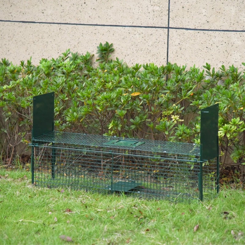 Two-Door Live Trap for Small Animals, Rat and Mice - Dark Green