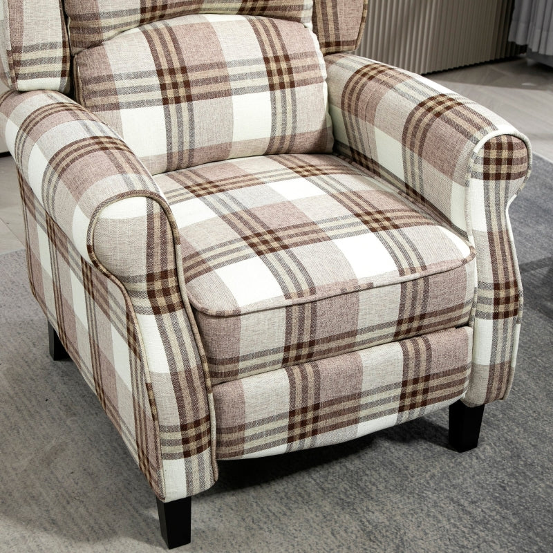Armchair, 160?? Reclining with Footrest - Brown