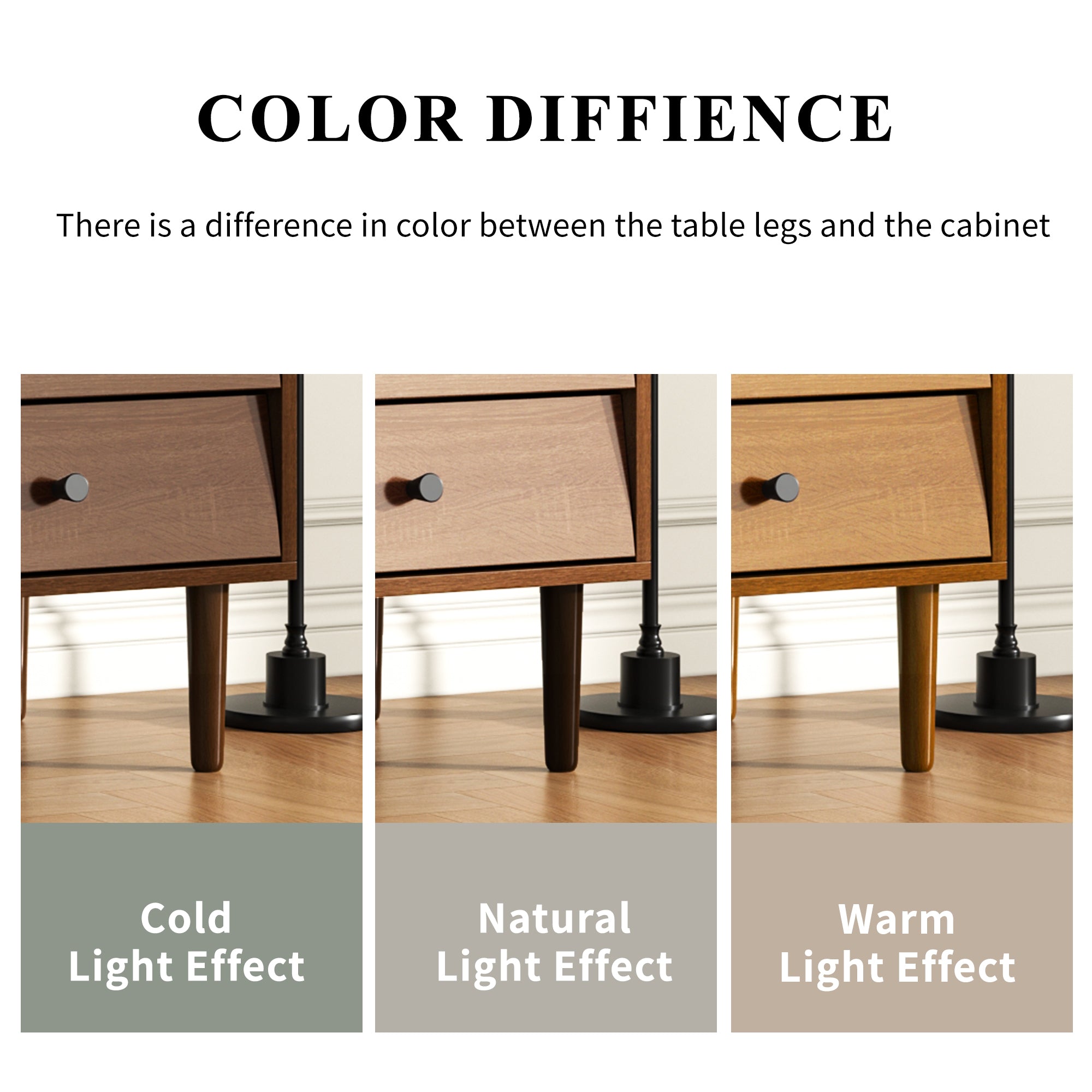 Country-Style Sideboard with Rattan Doors, Magnetic Closure Adjustable Shelves, Wood Tone