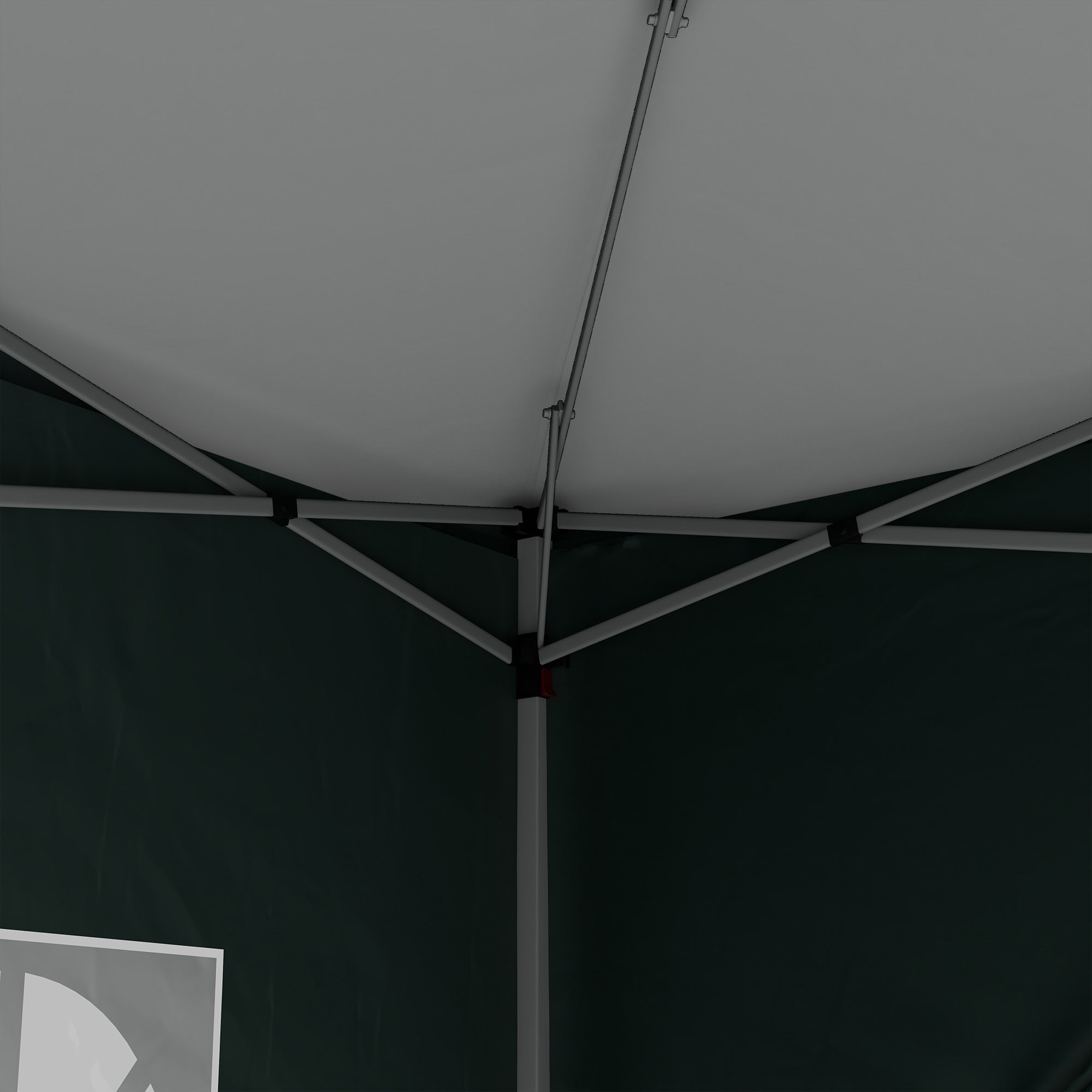 Pop Up Gazebo, 3 x 3m Wedding Party Canopy Tent with Carry Bag and Windows, Green