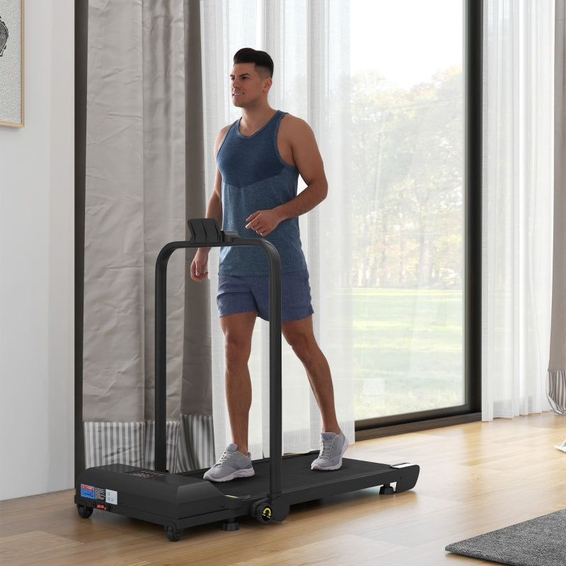 2.5HP Walking Pad Treadmill, Folding Under Desk Walking Machine, 1-10km/h with Remote Control