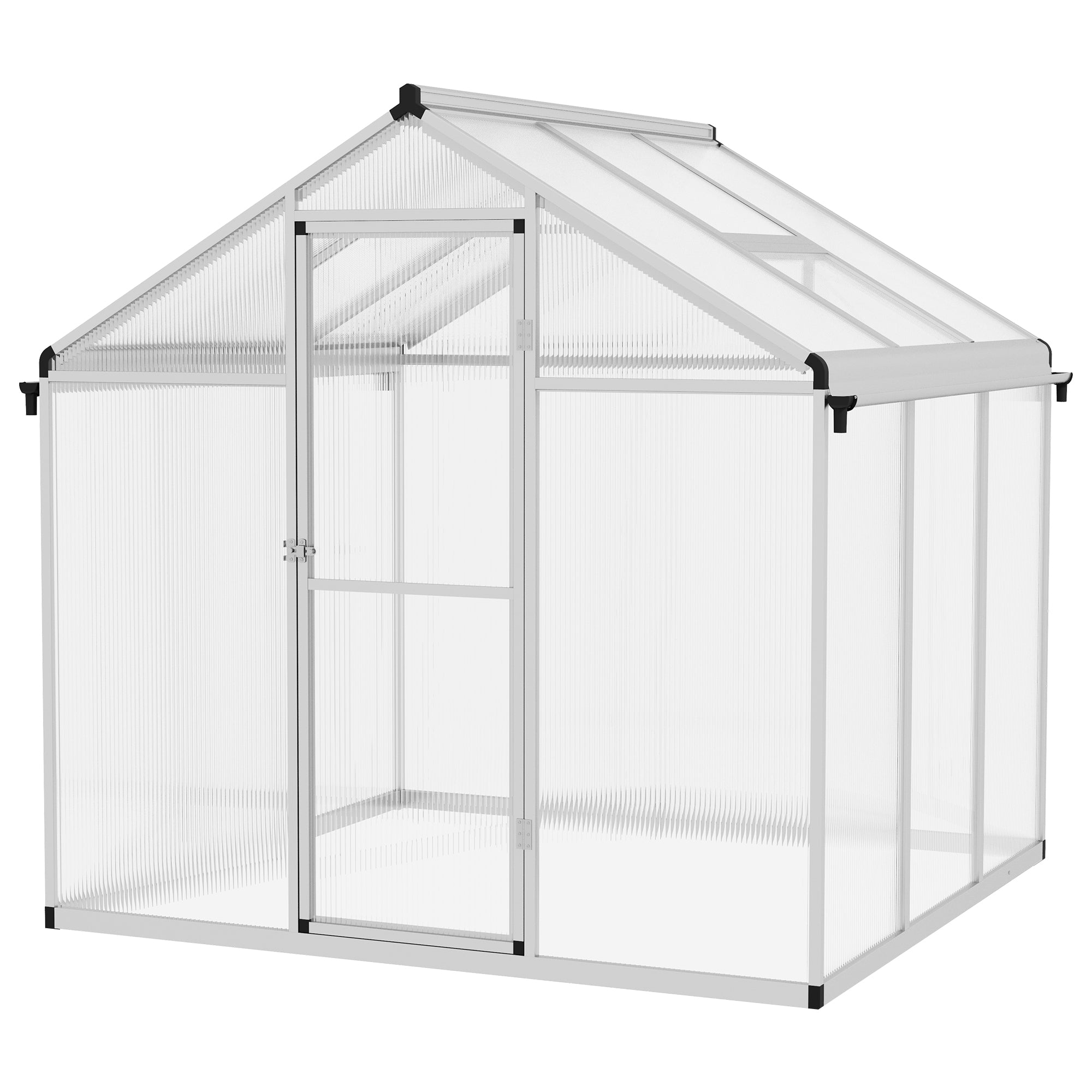 Greenhouse, 6 x 6ft, Aluminium Frame