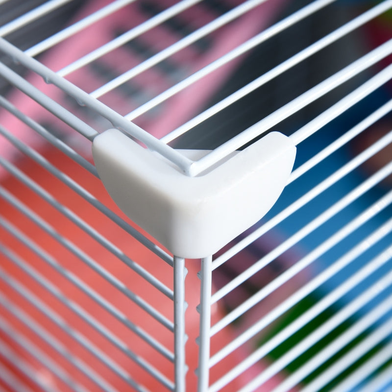 5 Tier Hamster Cage with Exercise Wheels, Tunnel, Green